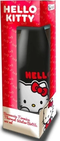 Coriex Hello Kitty vandens buteliukas 500ml juodos spalvos 10684