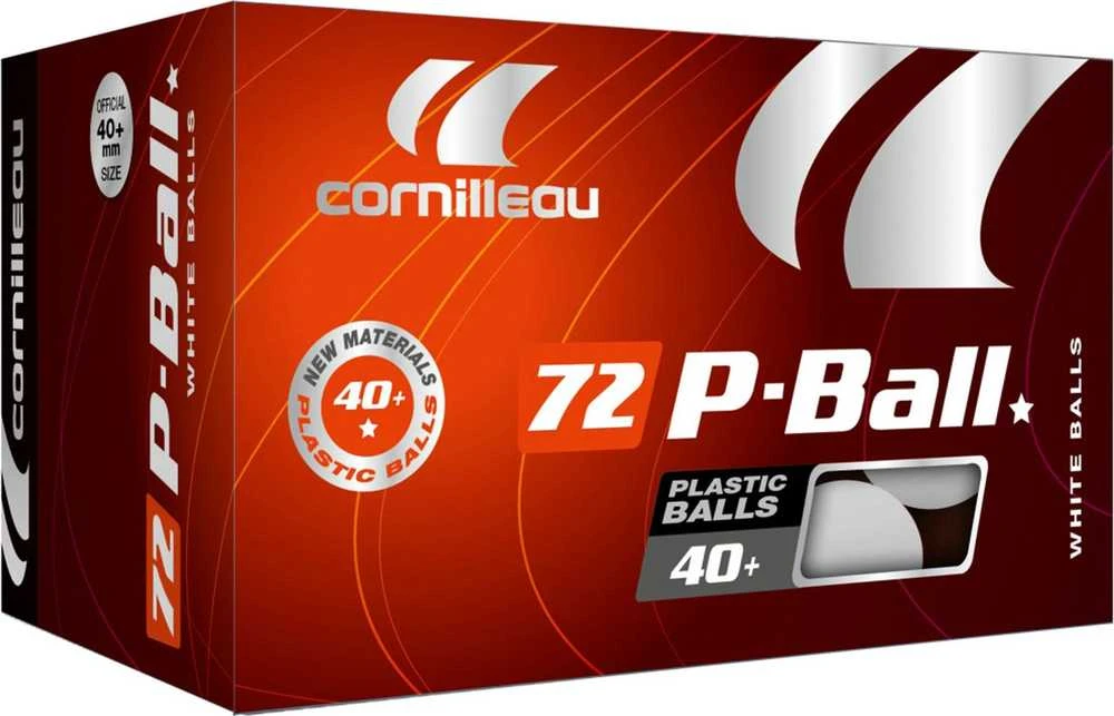 Stalo teniso kamuoliukai CORNILLEAU P-BALL ABS EVOLUTION, 72 vnt.
