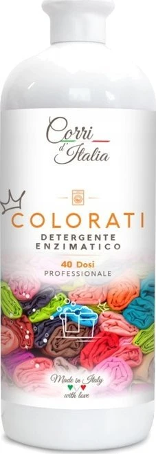 CORRI D'ITALIA spalvotų skalbinių fermentinis skalbiklis, 40 skalbimų, 1 l