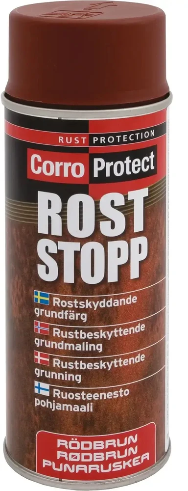 CorroProtect Rūdžių stabdymo gruntas - Rausvai ruda - Purškiklis - 400 ml.
