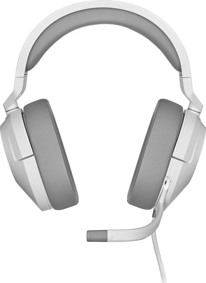 Corsair HS55  Stereo Ausinės Žaidimams mikrofonu, Baltos, su laidu, Noice canceling