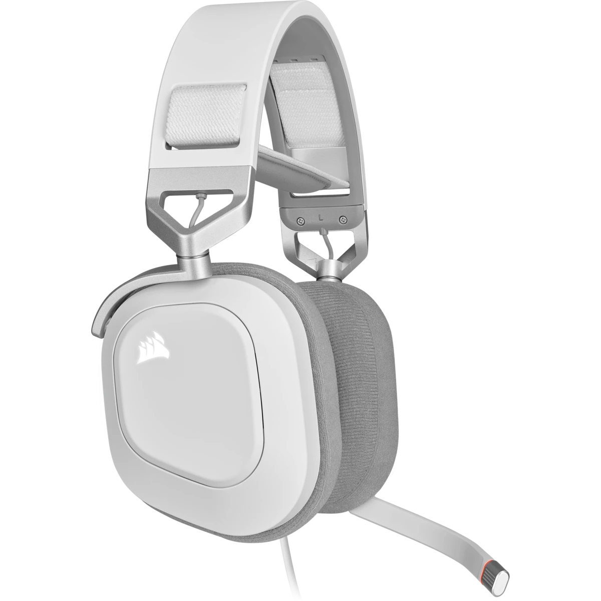 Corsair Ausinės Žaidimams HS80 RGB Su mikrofonu, Baltos, Over-Ear Su laidu