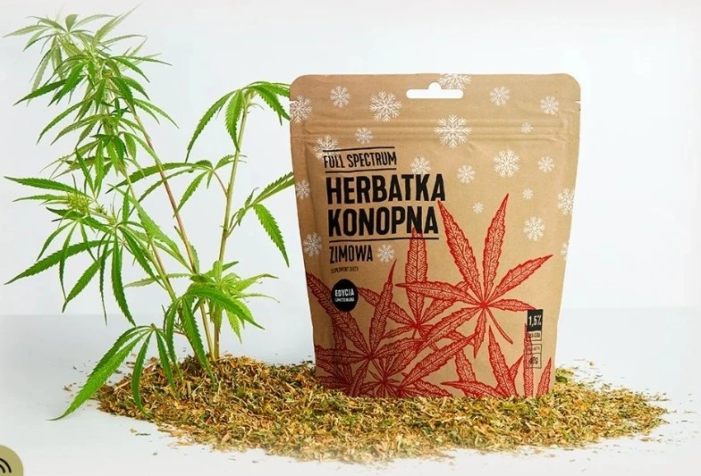 Cosma Cannabis Full Spectrum Žieminės kanapių arbatos maisto papildas 40 g