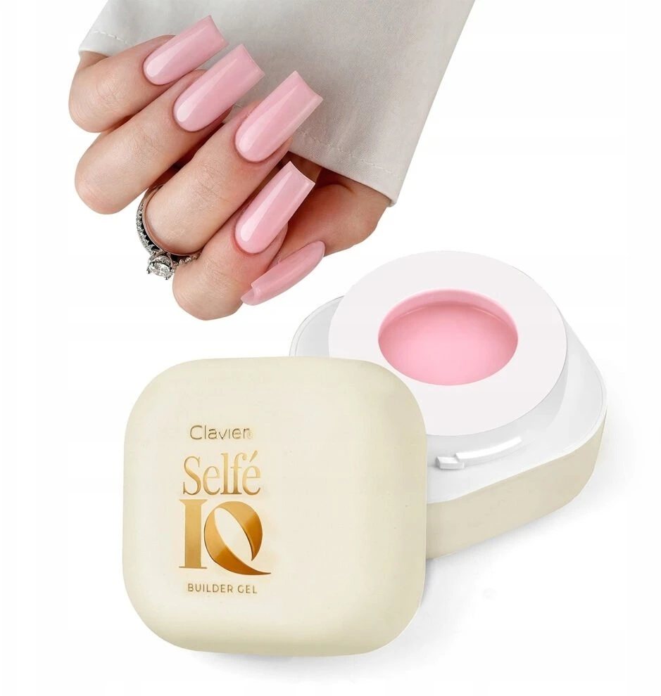 Cosmetics Zone Clavier Selfe IQ savaime išsilyginantis statybinis gelis 03 Pinky Promise 50g