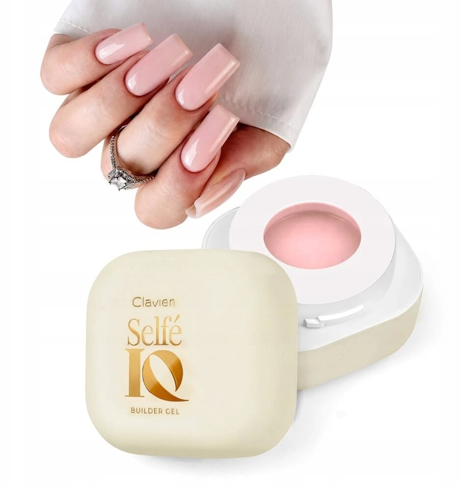Cosmetics Zone Clavier Selfe IQ savaime išsilyginantis statybinis gelis 01 Iconic Rožinė 50g