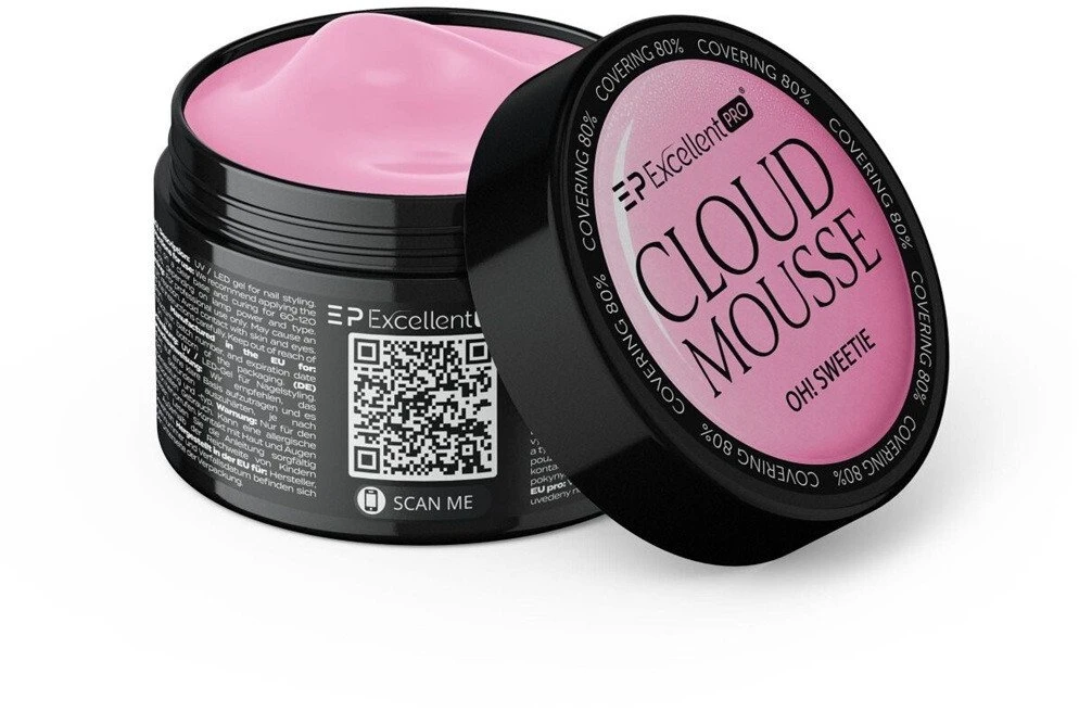Cosmetics Zone Excellent Pro „Cloud Mousse“ minkšta pudra-standarumo gelis, 50 g