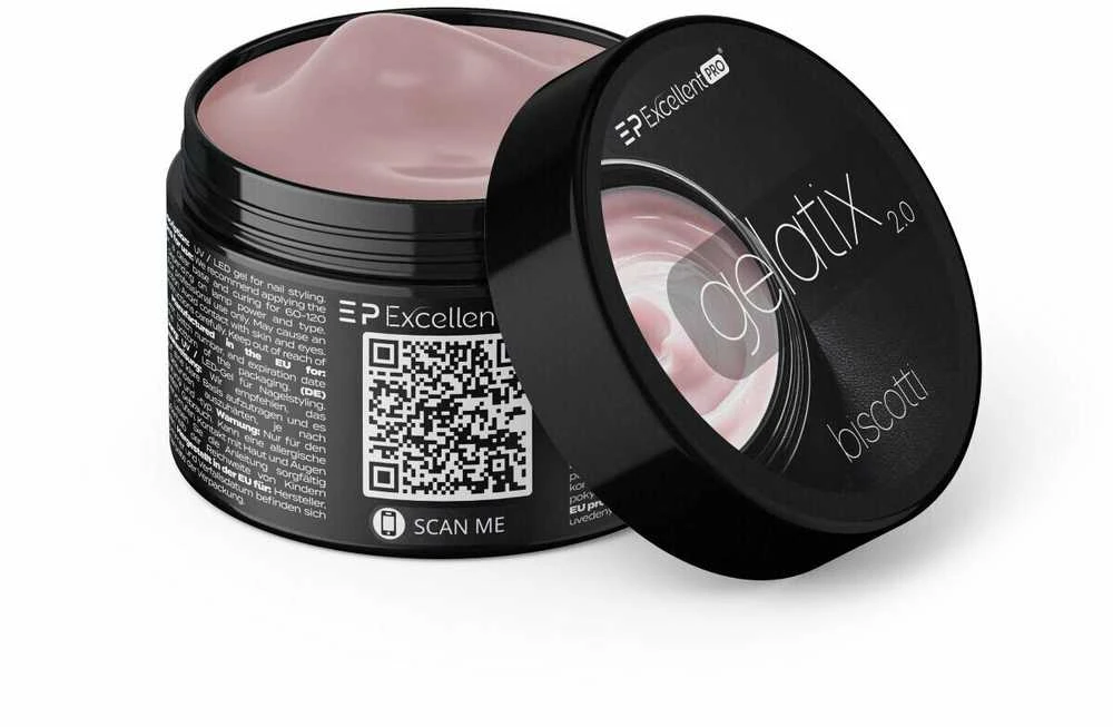 Cosmetics Zone Excellent Pro „Gelatix 2.0 Biscotti“ statybinis gelis 50 g