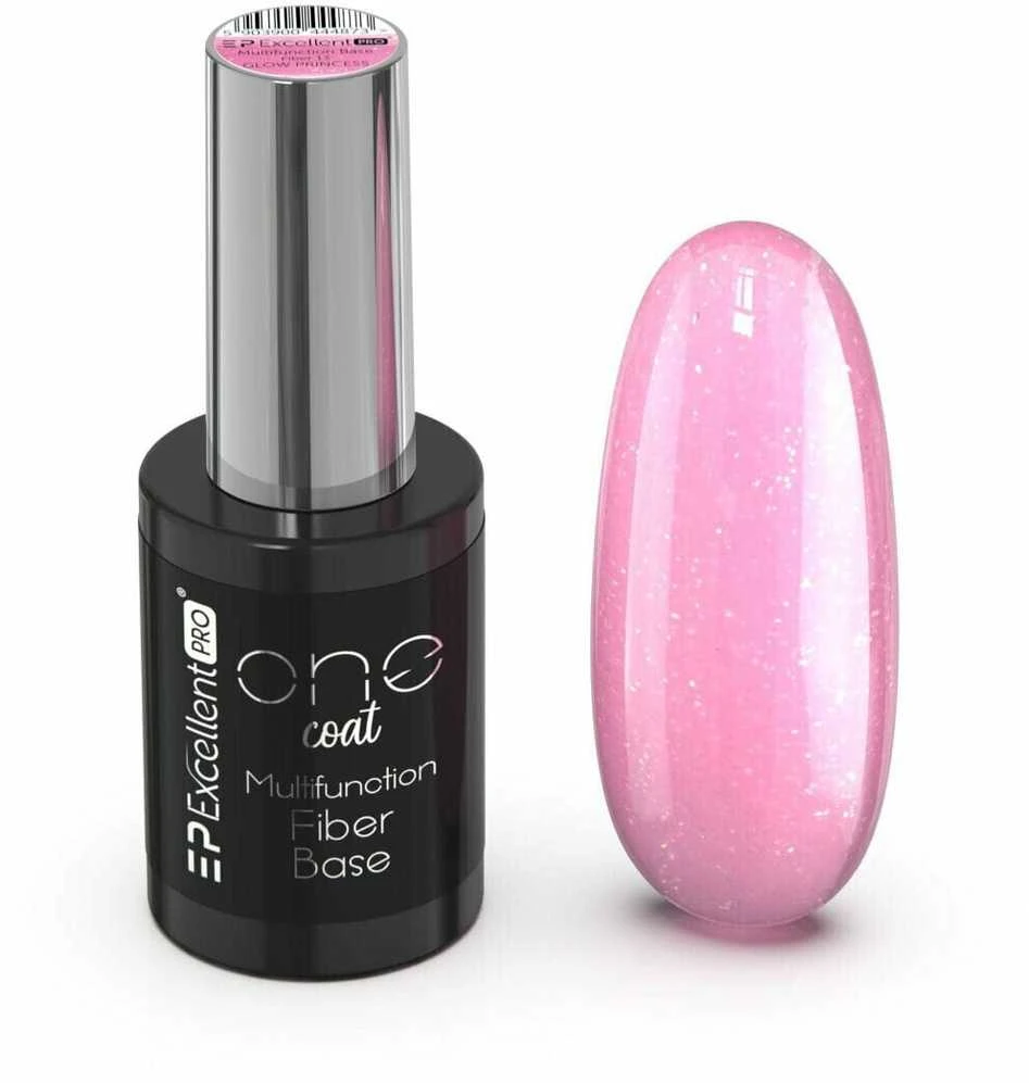 Cosmetics Zone Excellent Pro Vieno sluoksnio daugiafunkcinė hibridinė pluošto bazė su „Glow Princess“ pluoštais, 11 g