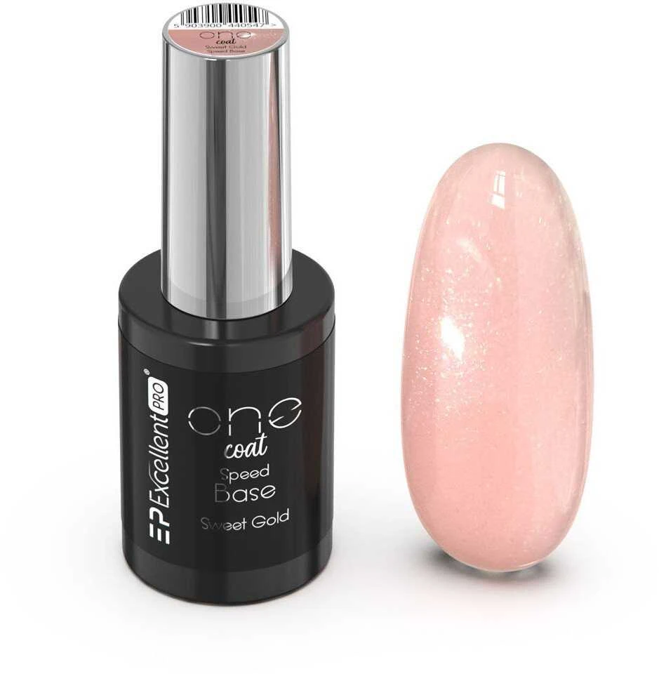 Cosmetics Zone Excellent Pro Vieno sluoksnio greito padengimo bazė 11 g „Sweet Gold“ hibridinė dengimo bazė