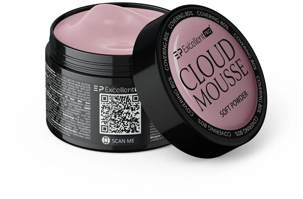 Cosmetics Zone Excellent Pro „Cloud Mousse“ minkšta pudra-standarumo gelis, 15 g