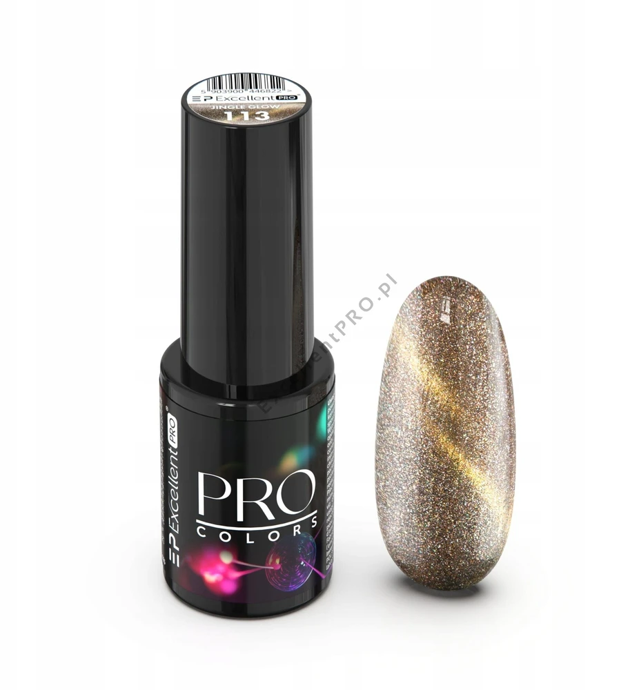 Cosmetics Zone „Excellent Pro Pro Colors“ hibridinis lakas „CatEye“ 113 „Jingle Glow“ 7g
