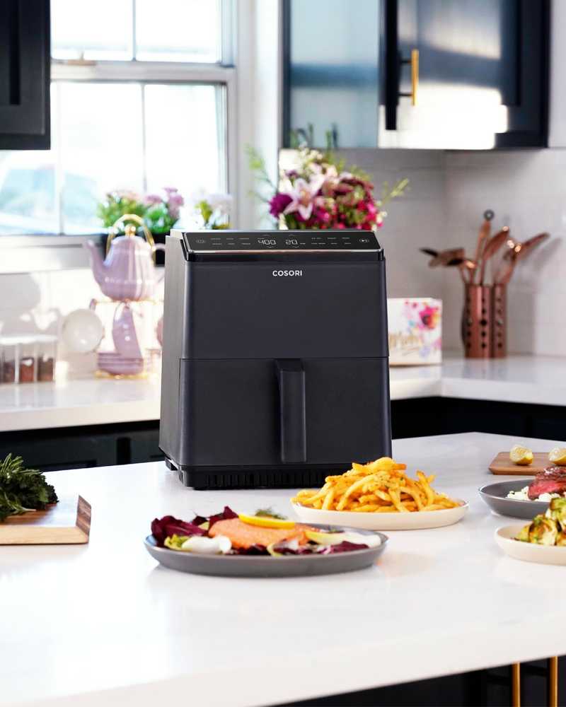 Gruzdintuvė Cosori Dual Blaze airfrier, tamsiai pilka