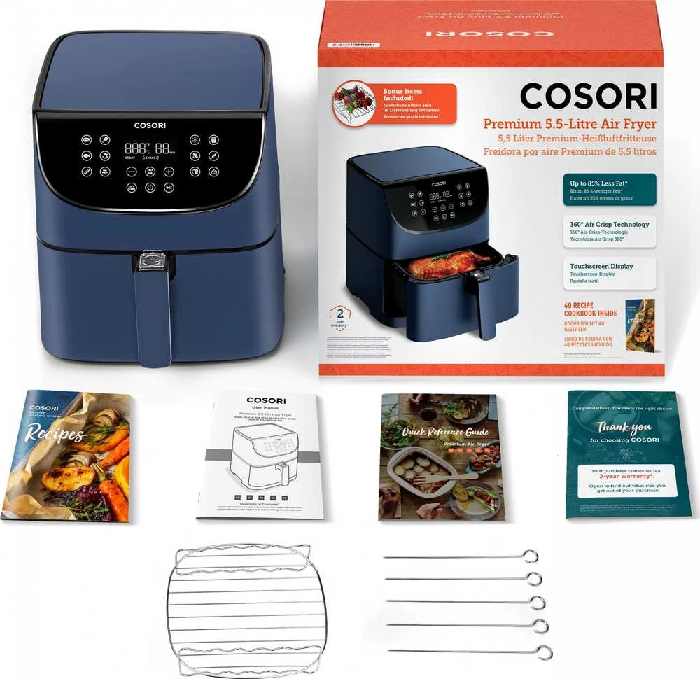 Gruzdintuvė Cosori CP158-AF-RXL Premium mėlyna