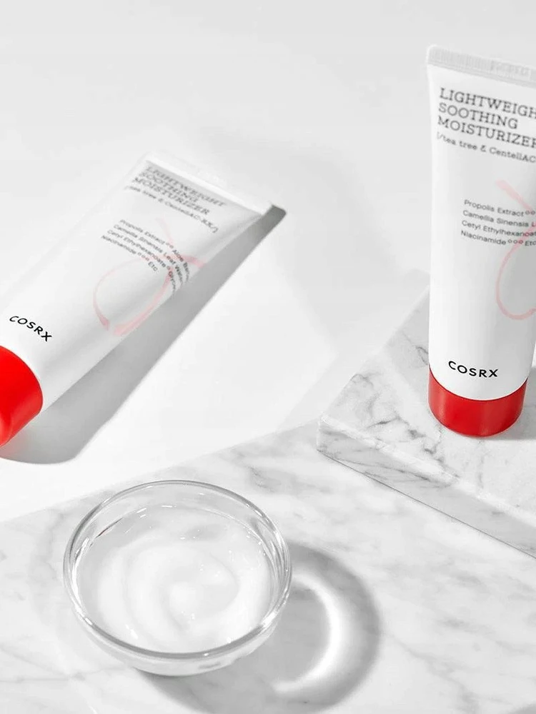 COSRX AC Collection Lightweight Soothing Moisturizer drėkinamasis veido kremas probleminei odai, 80 ml