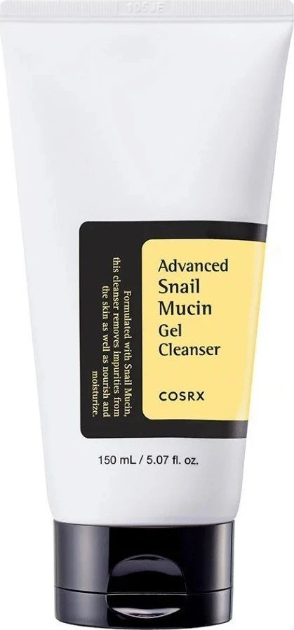 COSRX Advanced Snail Mucin Gel Cleanser Gelinis veido prausiklis su sraigių mucinu, 150 ml