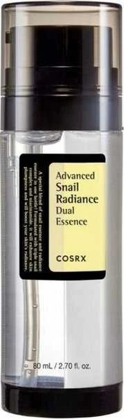 Cosrx Advanced Snail Radiance Dual Essence veido esencija su sraigių mucinu, 80 ml
