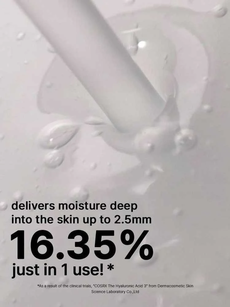 COSRX The Hyaluronic Acid 3 Serum Intensyviai drėkinantis serumas su 3% hialurono rūgštimi, 20 ml