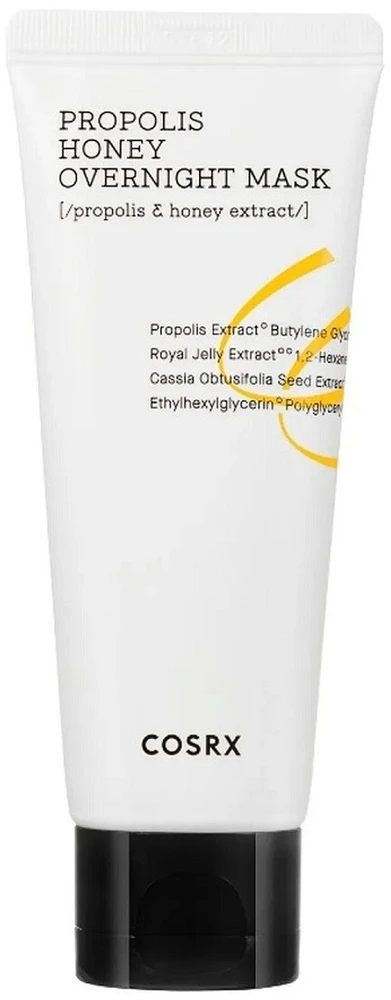 COSRX Full Fit Propolis Honey Overnight Mask naktinė veido kaukė, 60 ml