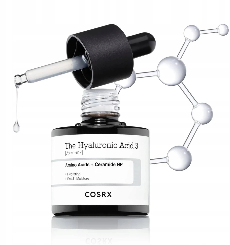 COSRX The Hyaluronic Acid 3 Serum Intensyviai drėkinantis serumas su 3% hialurono rūgštimi, 20 ml