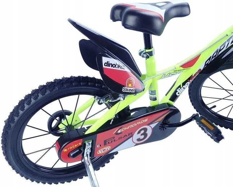 Cossack Dviratukas Rower Dziecięcy dla Dzieci Chłopca su Bocznymi Kółkami DINO 14''