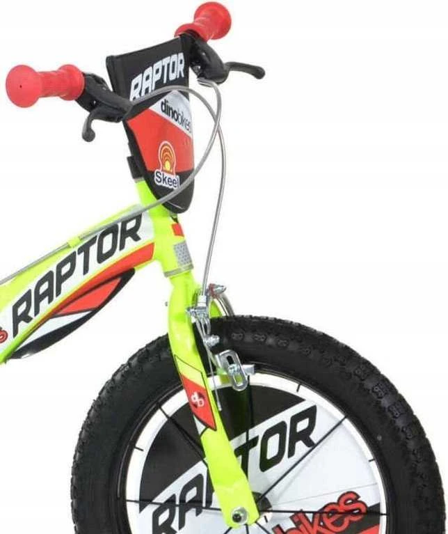 Cossack Dviratukas Rower Dziecięcy dla Dzieci Chłopca su Bocznymi Kółkami DINO 14''