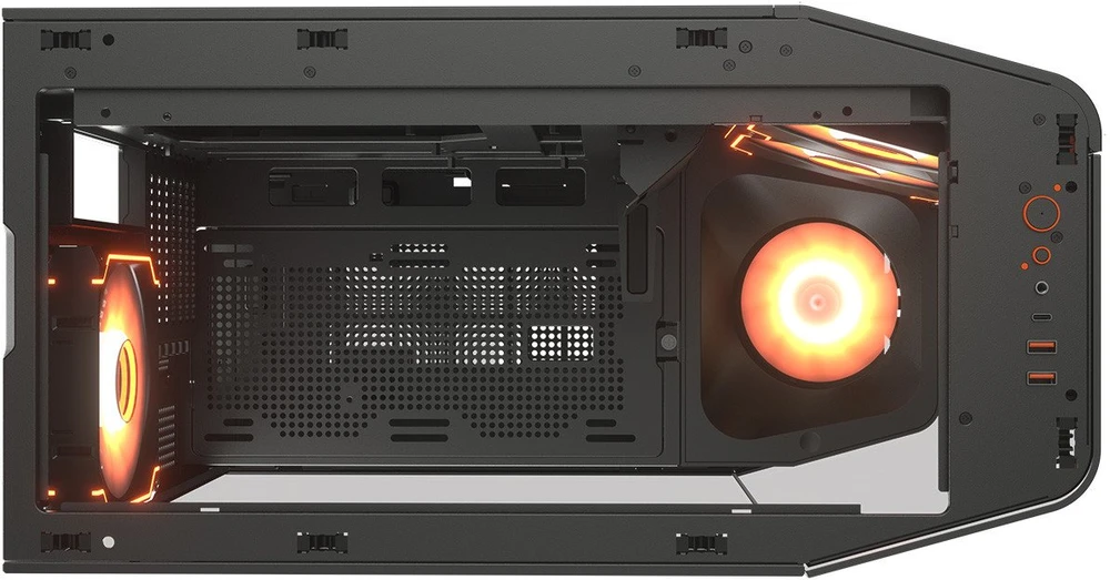 COUGAR CGR-58M6B-RGB „Midi Tower“ Juoda