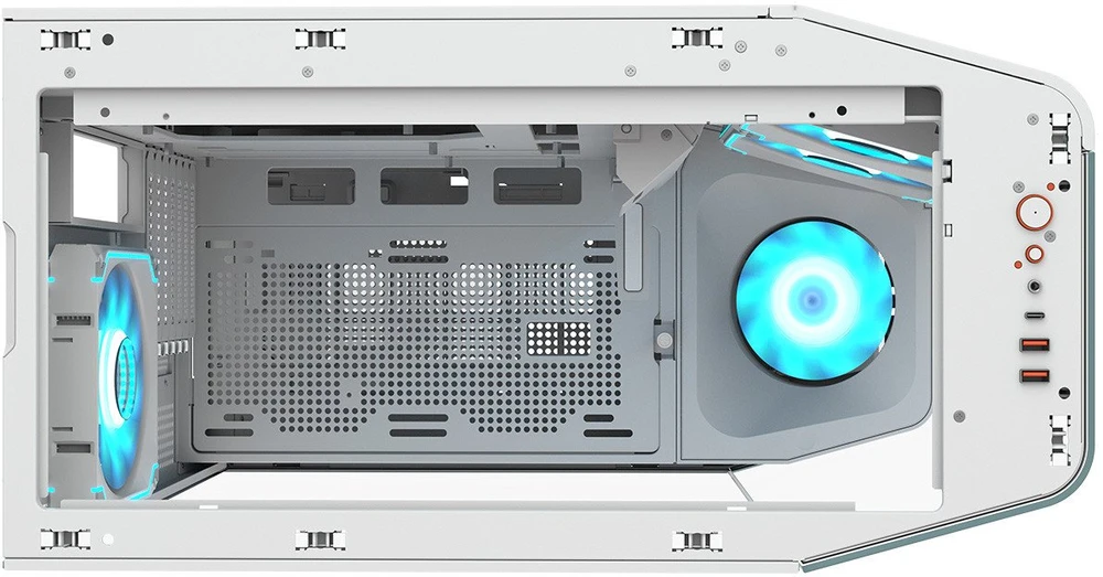 COUGAR CGR-58M6W-RGB „Midi Tower“ Balta