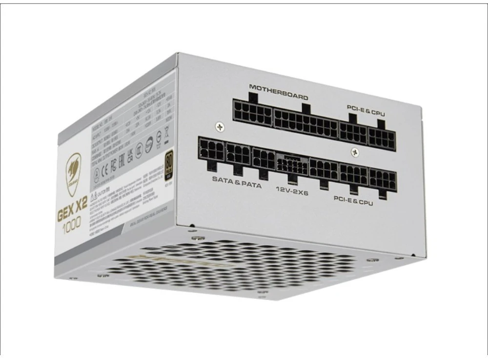 Maitinimo šaltinis Cougar GEXX2 1000W Snow Baltas 80 Plus Gold (31GT100001P01)