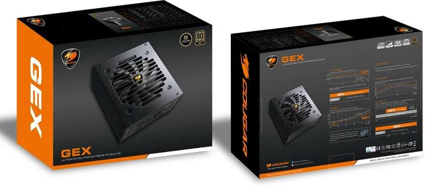 COUGAR CGRGEX-750 maitinimo blokas 750 W 20+4 pin ATX ATX Juoda