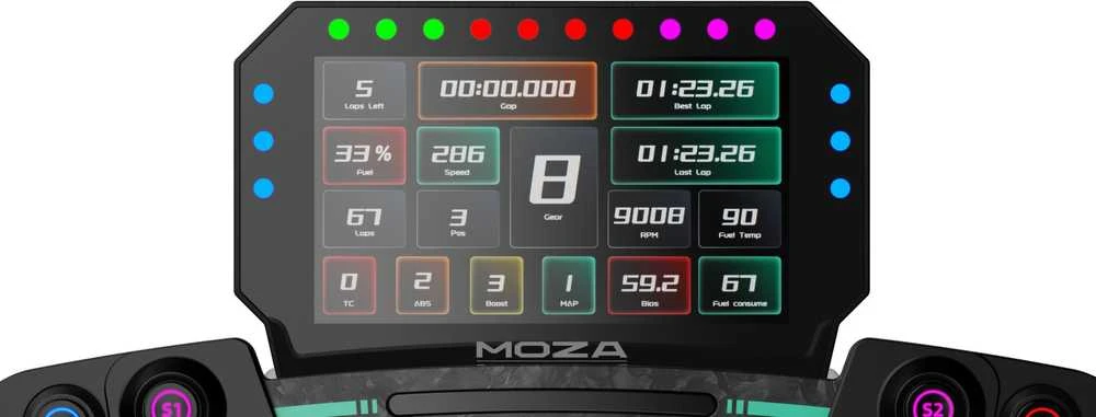 „Moza Racing CM2 RS072“ ekranas