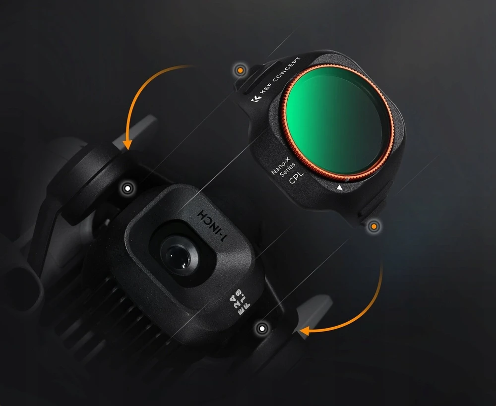 K&F poliarizacinis CPL filtras (Circular Polarizer) dronui DJI Mini 5 Pro 5 Pro / KF02.0002