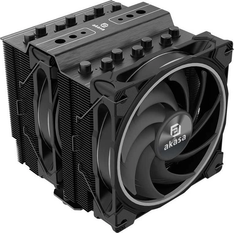 Galimas Akasa Soho H7 Dual Tower Cooler CPU, ARGB – 120 mm