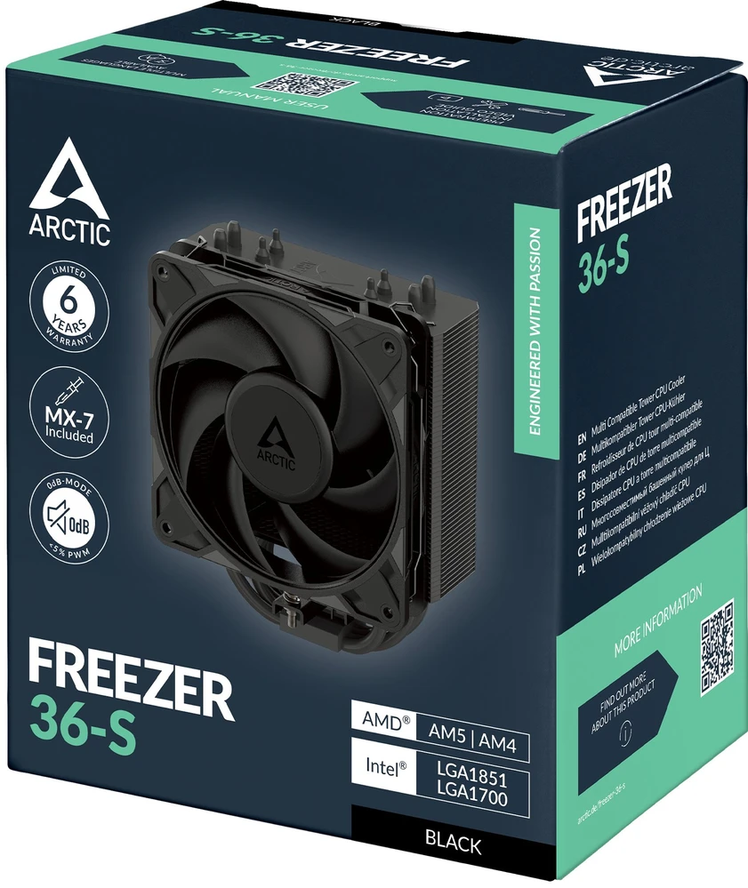 Arctic Cooling Arctic Šaldiklis 36-S CPU Cooler – juodas