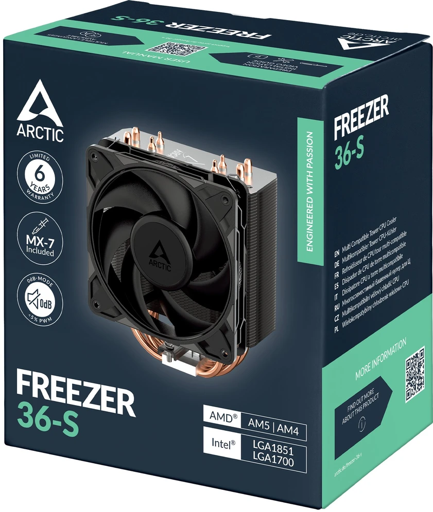 Arctic Šaldiklis 36-S CPU Cooler – juodas/sidabrinis