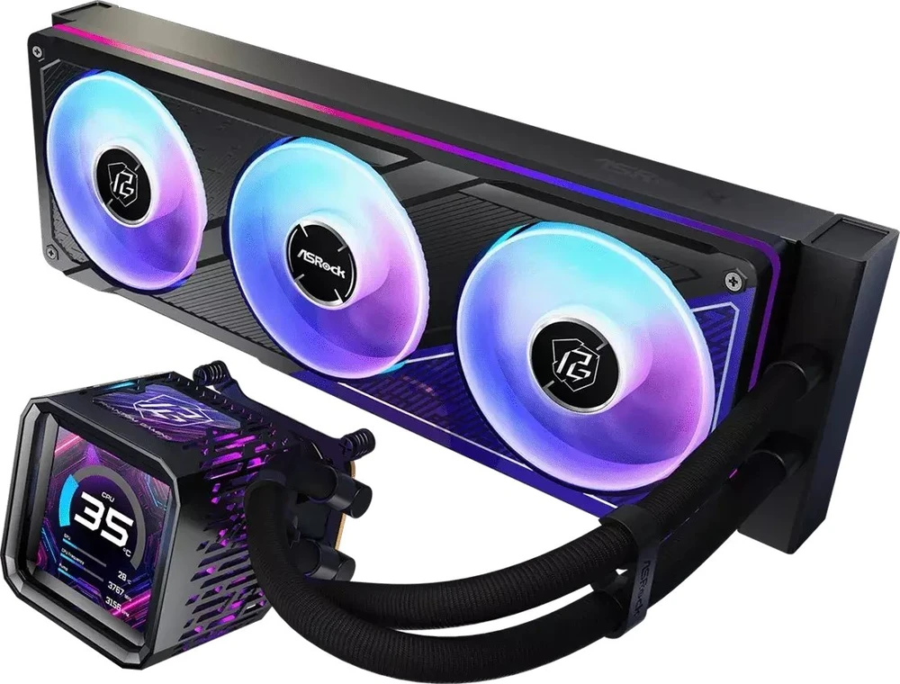 ASRock Phantom Gaming 360 LCD aušinimas