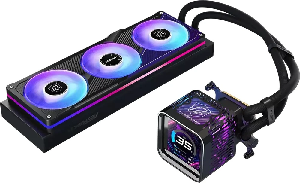ASRock Phantom Gaming 360 LCD aušinimas