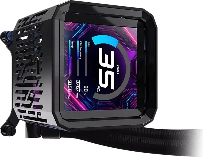 ASRock Phantom Gaming 360 LCD aušinimas