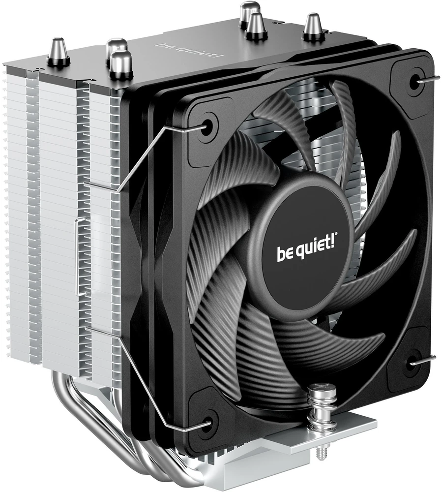 „Be Quiet! Pure Rock Slim 3“ procesoriaus aušintuvas, 130 W TDP, Ø 100 mm, juodas
