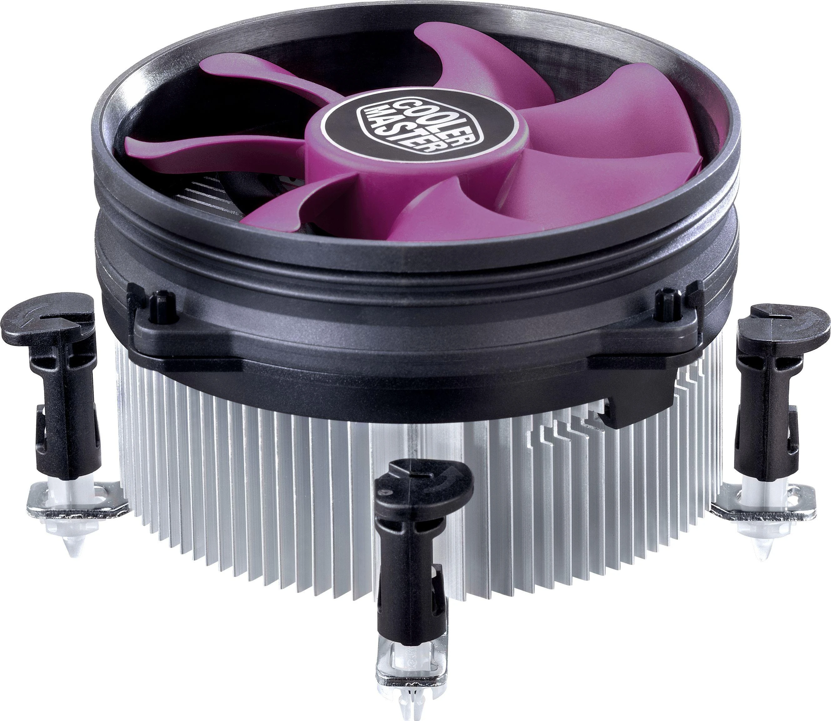 Cooler Master I117 su purpuriniu ventiliatoriumi