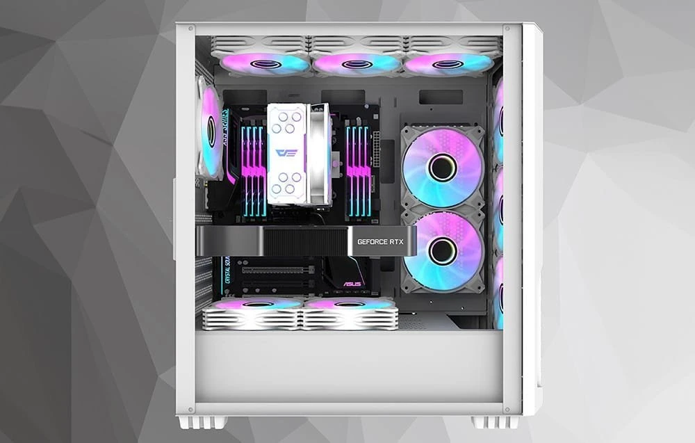 Darkflash kompiuterio radiatorius Z4 PRO MIST Baltas
