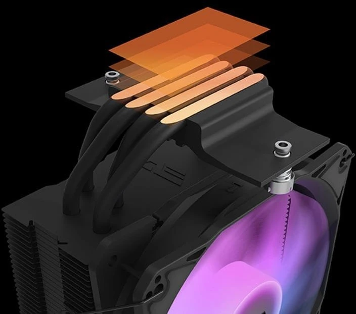 Darkflash kompiuterio radiatorius Z4 PRO MIST Juodas