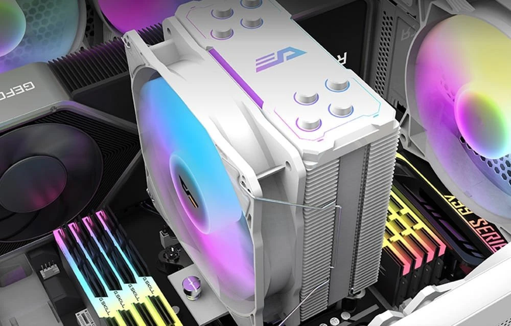 Darkflash kompiuterio radiatorius Z4 PRO MIST Baltas