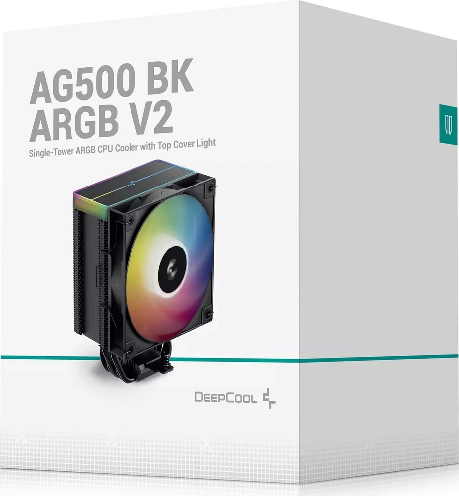 Deepcool AG500 BK ARGB V2 aušintuvas pakuotėje