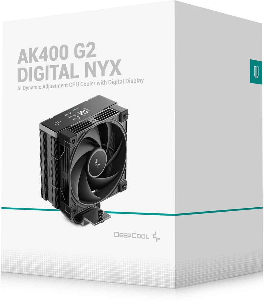 „Deepcool“ procesoriaus oro aušintuvas | AK400 G2 DIGITAL NYX | Juodas | Intel, AMD
