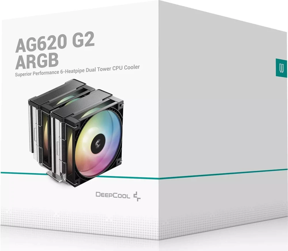 DeepCool AG620 G2 ARGB Procesorius Orinis aušintuvas 12 cm Juoda 1 vnt