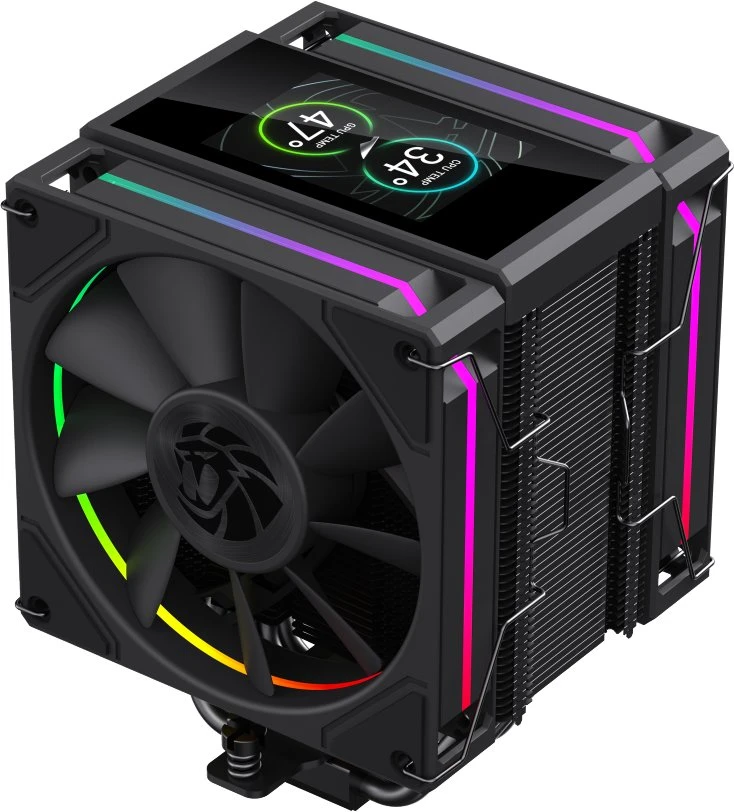 Gamemax CPU Air Cooler | SIGMA 620 LCD BK | Juodas