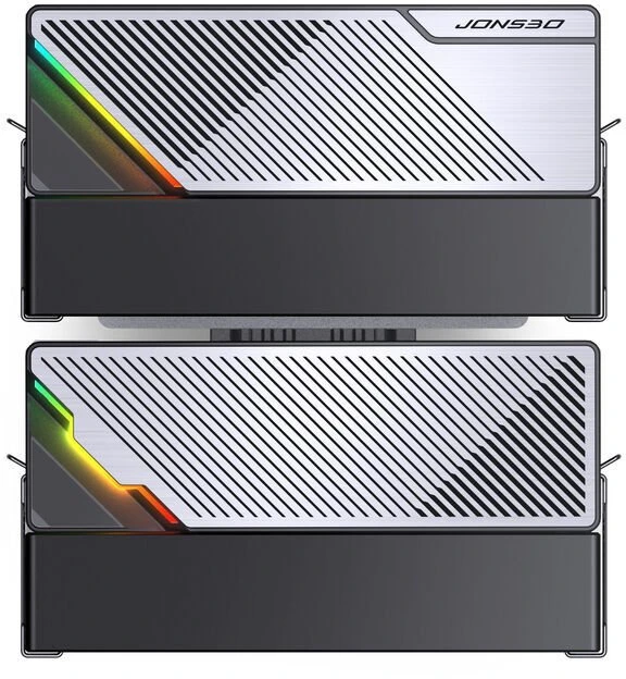 Jonsbo CA80 procesoriaus aušintuvas, dvigubo bokšto, 2 x 120 mm, PWM, RGB – juodas