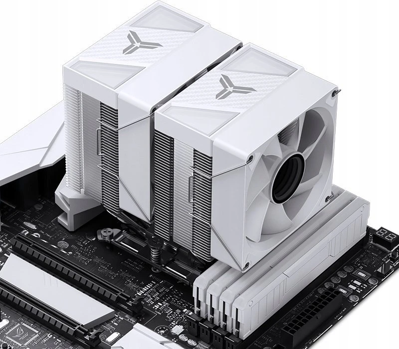 Jonsbo CR-1400 DV2 CPU Kühler – 2 x 92mm, baltos spalvos