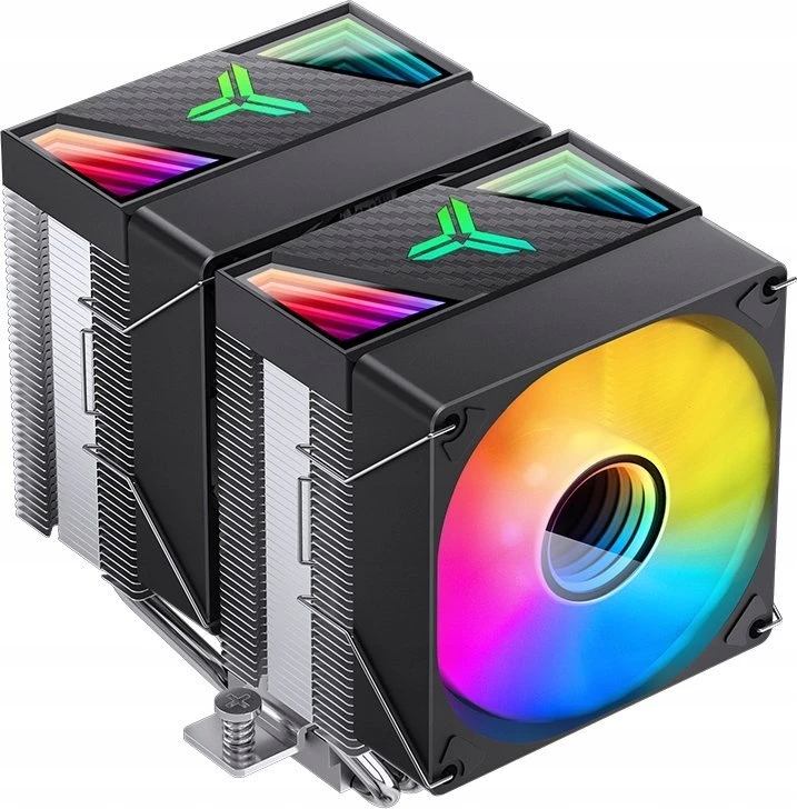 Jonsbo CR-1400 DV2 procesoriaus aušintuvas ARGB – 2 x 92mm, juodos spalvos