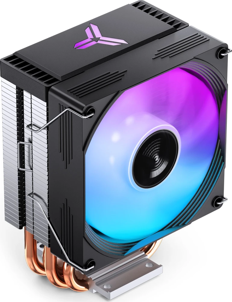 Jonsbo CR-1300 EVO CPU cooler, 90 mm – juodas, RGB